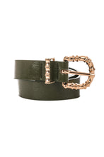 Load image into Gallery viewer, Faux Leather Metal Buckle Belt